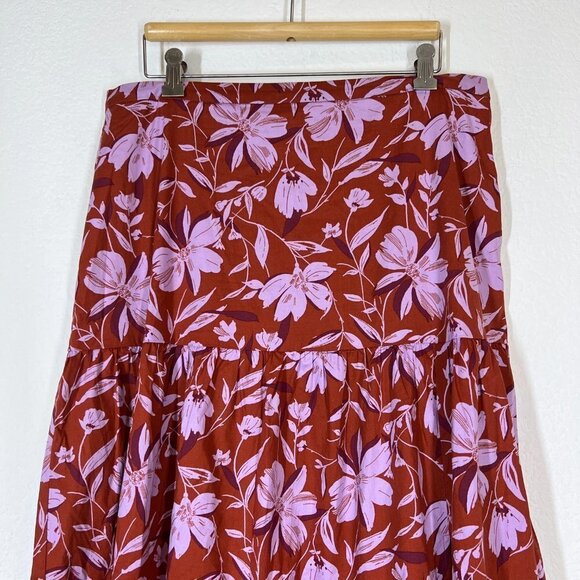 Wayf Bandeau Maxi Skirt Set Dress Crop Top Floral Large - Picture 4 of 14